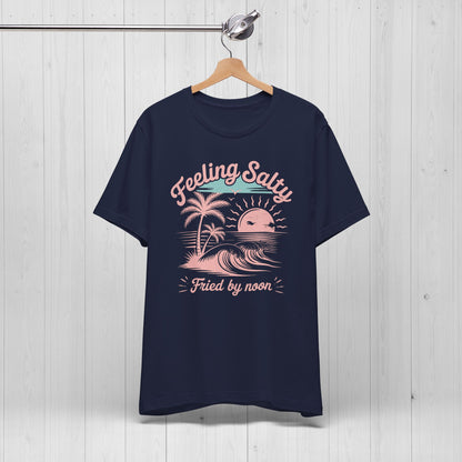 Feeling Salty Retro Pink Tee – Vintage Summer Vibes Shirt