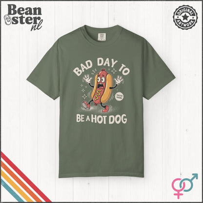 Bad Day To Be A Hot Dog Tee – Funny Retro Hotdog Shirt