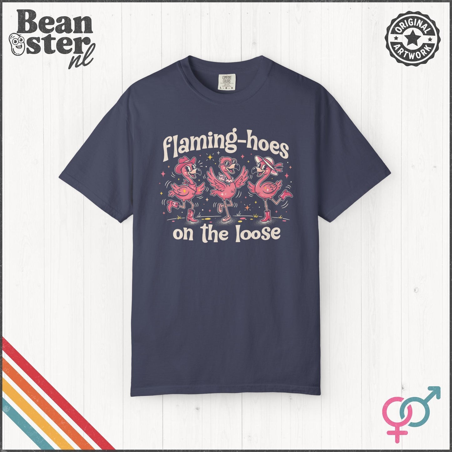 Flaming-hoes Funny Flamingo Graphic T-Shirt