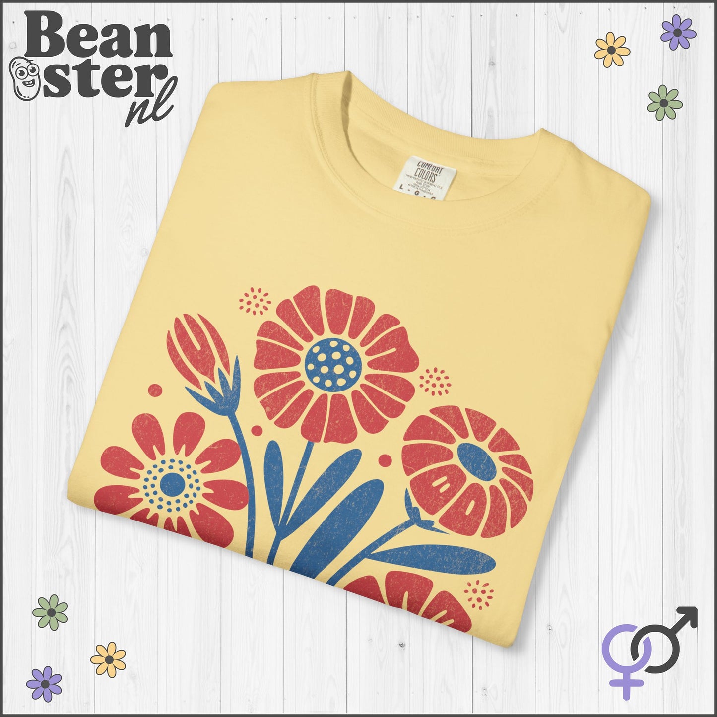 Abstract Floral T-Shirt | Grow Positive Thoughts Tee