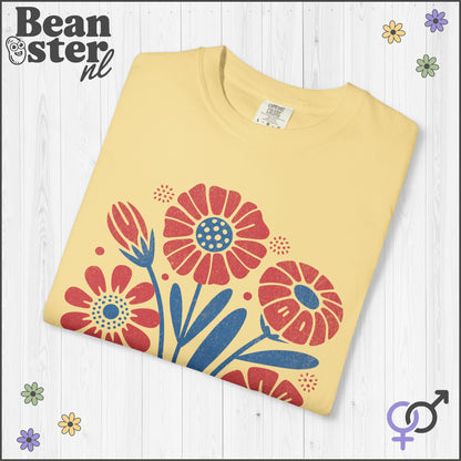 Abstract Floral T-Shirt | Grow Positive Thoughts Tee