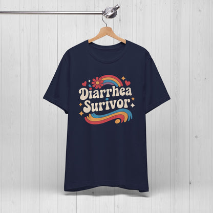 Diarrhea Survivor Groovy Tee – Funny Humor Shirt