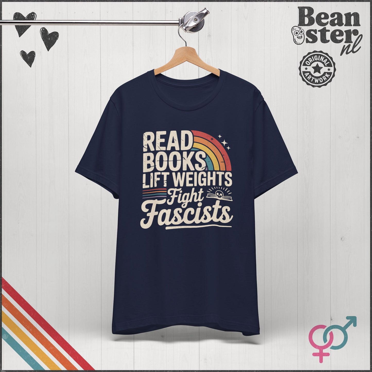 Read Books Lift Weights Fight Fascists Tee
