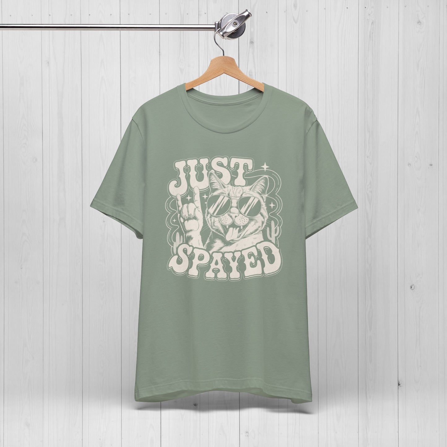 Just Spayed Cat Shirt – Funny Vintage Surgery Tee