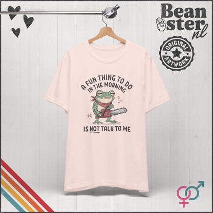 Don't Talk To Me Frog T-Shirt – Grumpy Morning Humor