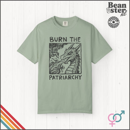 Burn the Patriarchy Feminist Graphic T-Shirt | Activist