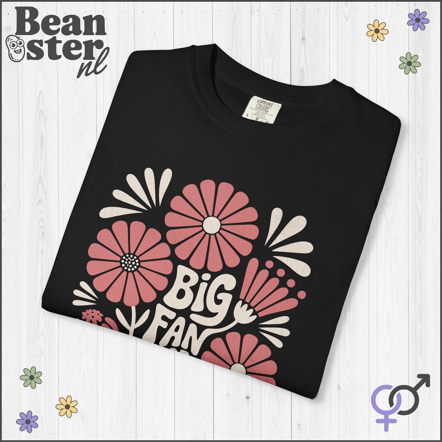 Big Fan of Human Rights | Abstract Flowers T-Shirt