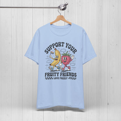 Support Your Fruity Friends – Cute Pride Shirt 🌈🍓🍌