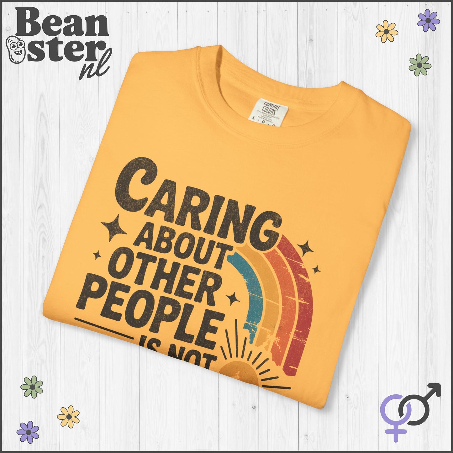 Caring About Others Is Not Political | Retro Activist Tee