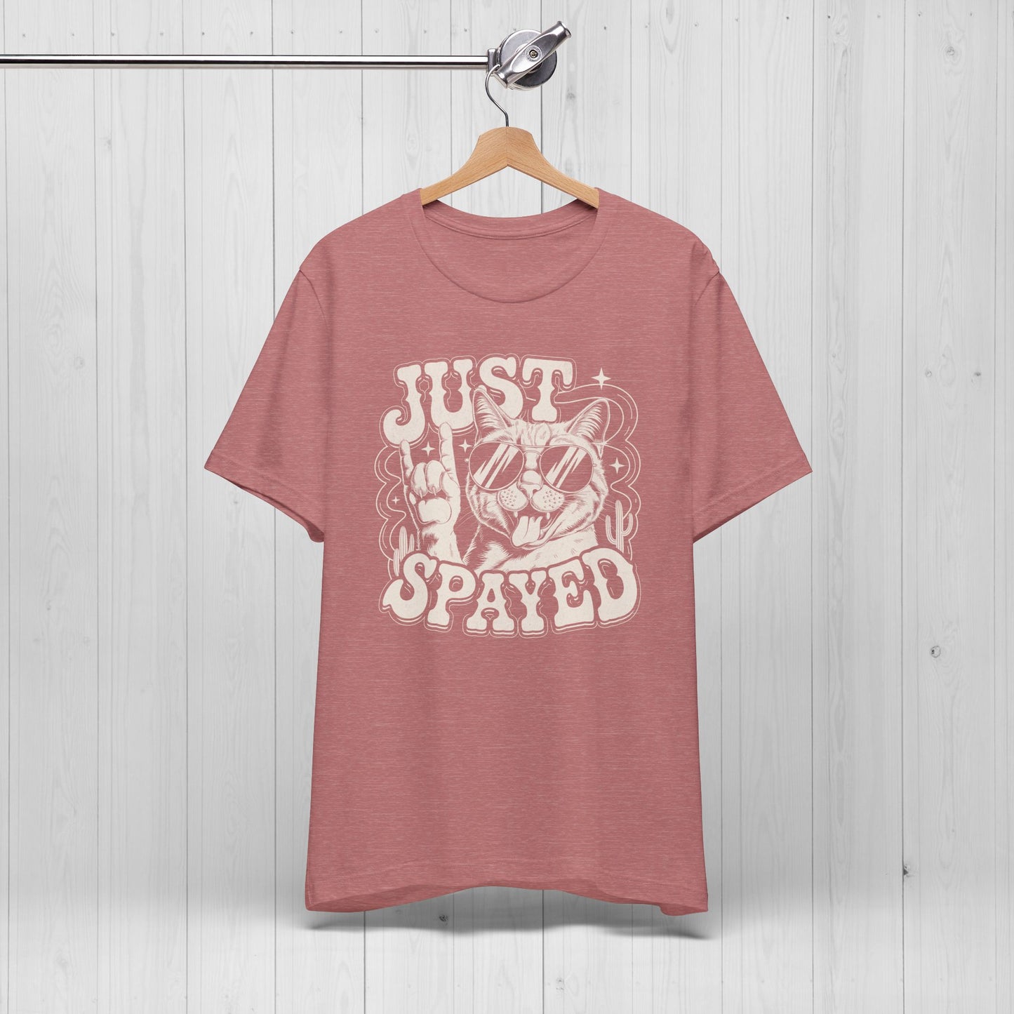 Just Spayed Cat Shirt – Funny Vintage Surgery Tee