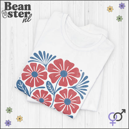 Radicalized By Basic Decency – Abstract Floral T-Shirt