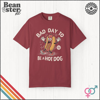 Bad Day To Be A Hot Dog Tee – Funny Retro Hotdog Shirt