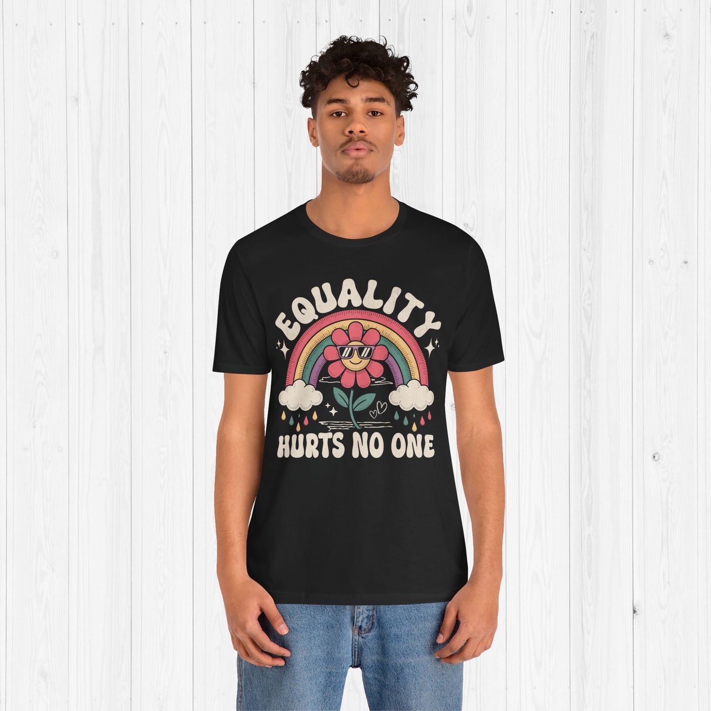 Equality Hurts No One Shirt – Groovy Pride Tee 🌈🌼