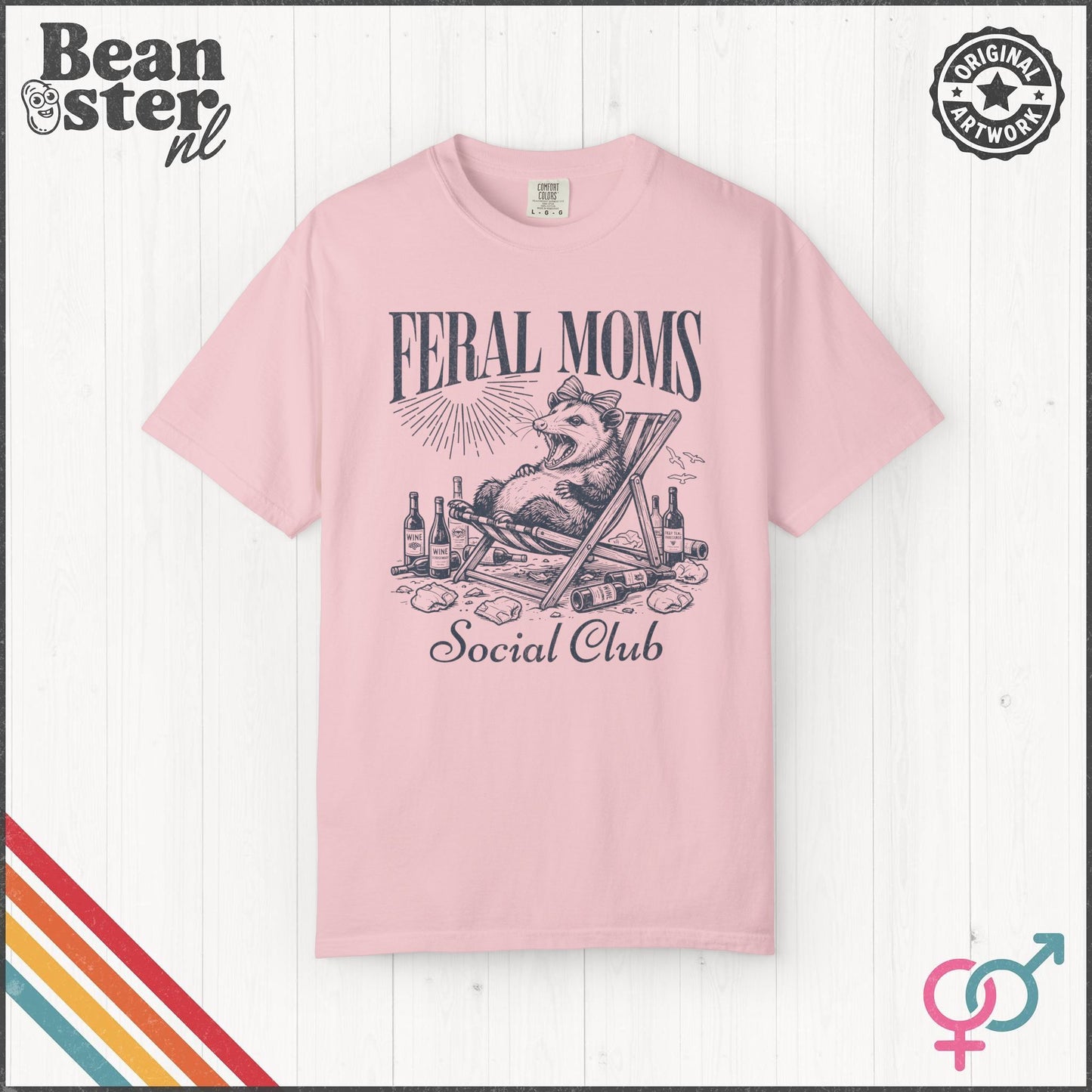 Feral Moms Social Club Tee – Funny Mom Life Shirt