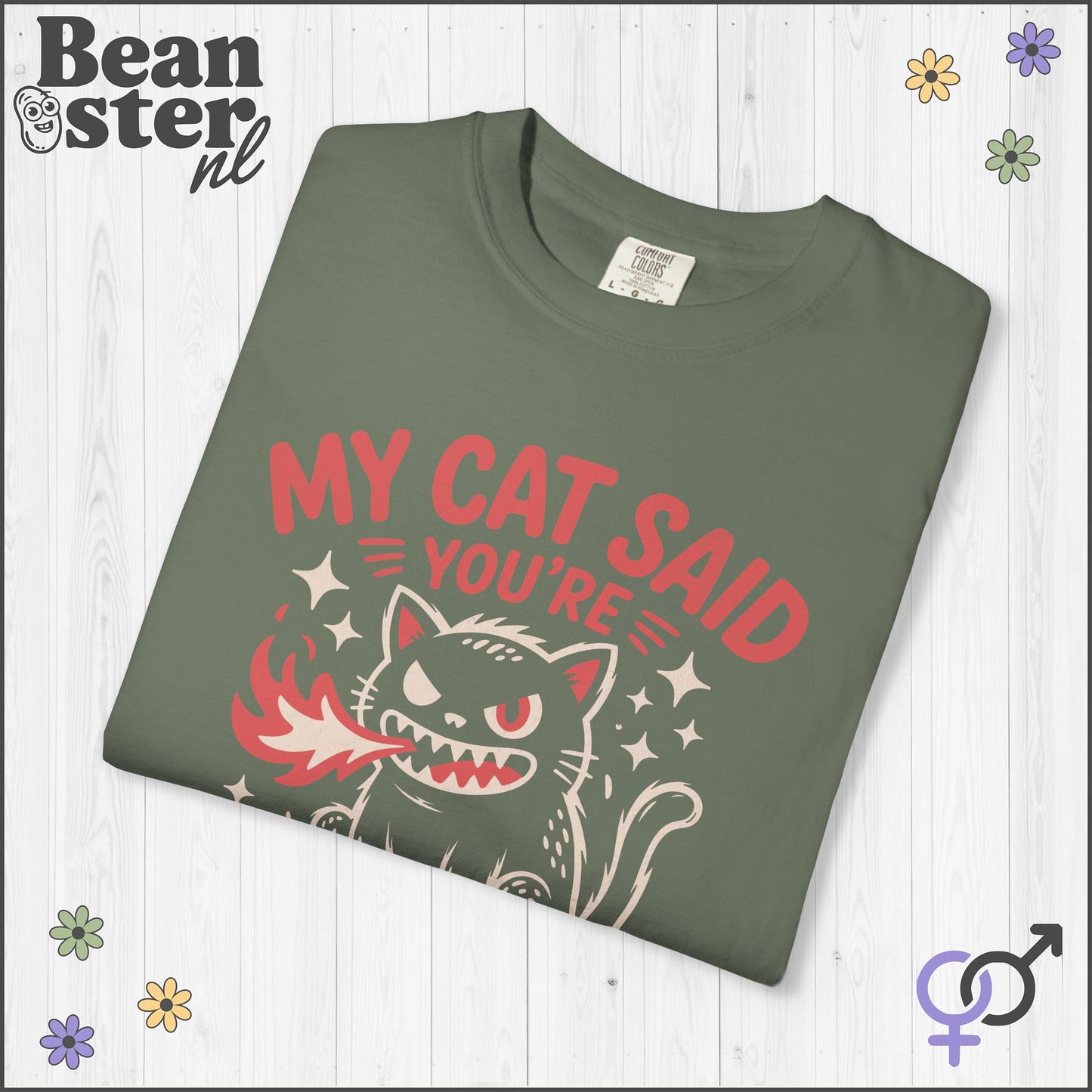 Kawaii Cat Graphic Tee – My Cat Said You’re a Bitch