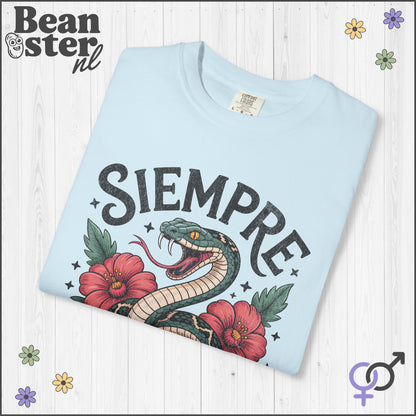 Siempre Antifascista Floral Snake Shirt – Protest Tee