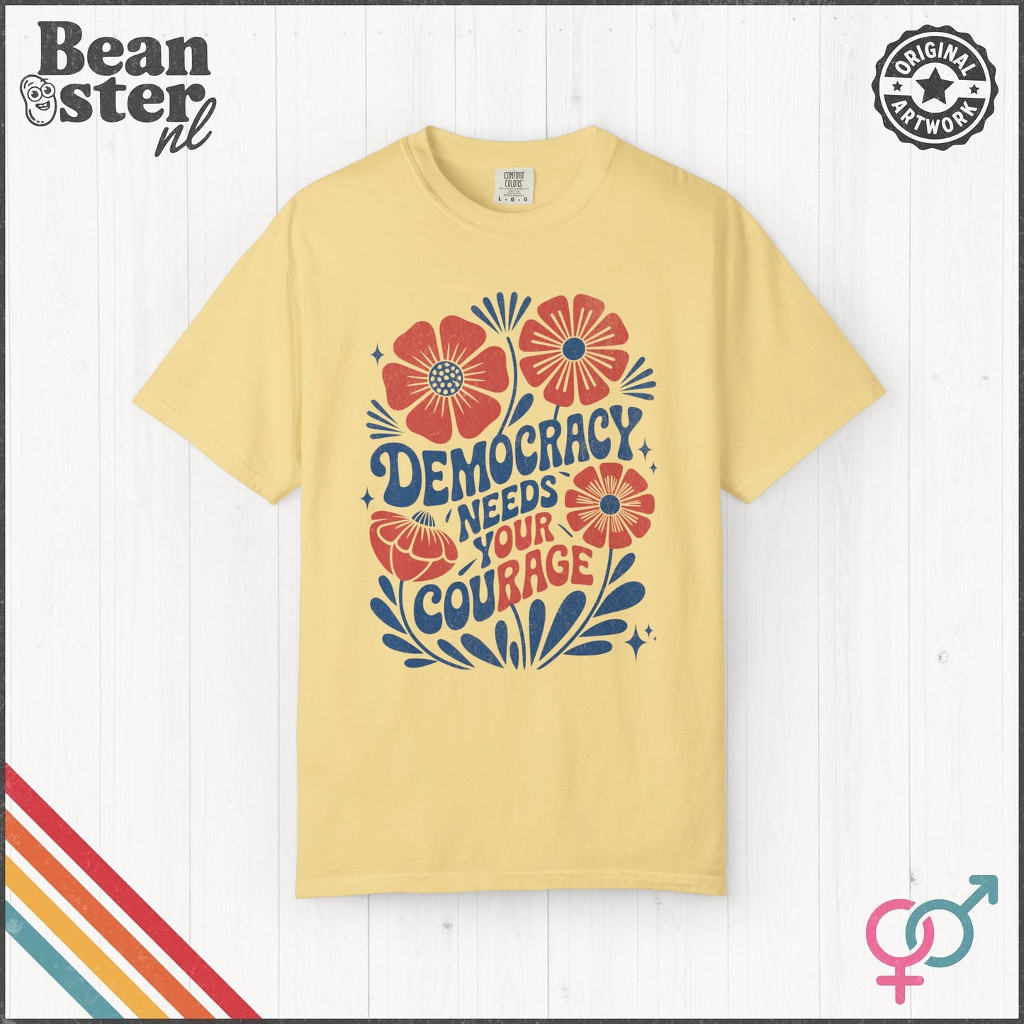 Democracy Needs Our Rage Shirt Activist Protest Shirt Floral