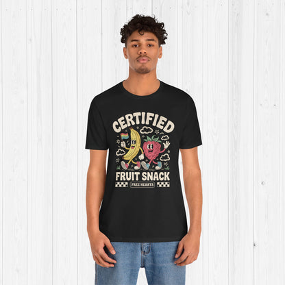 Certified Fruit Snack Tee – Cute Retro LGBTQ Pride Shirt