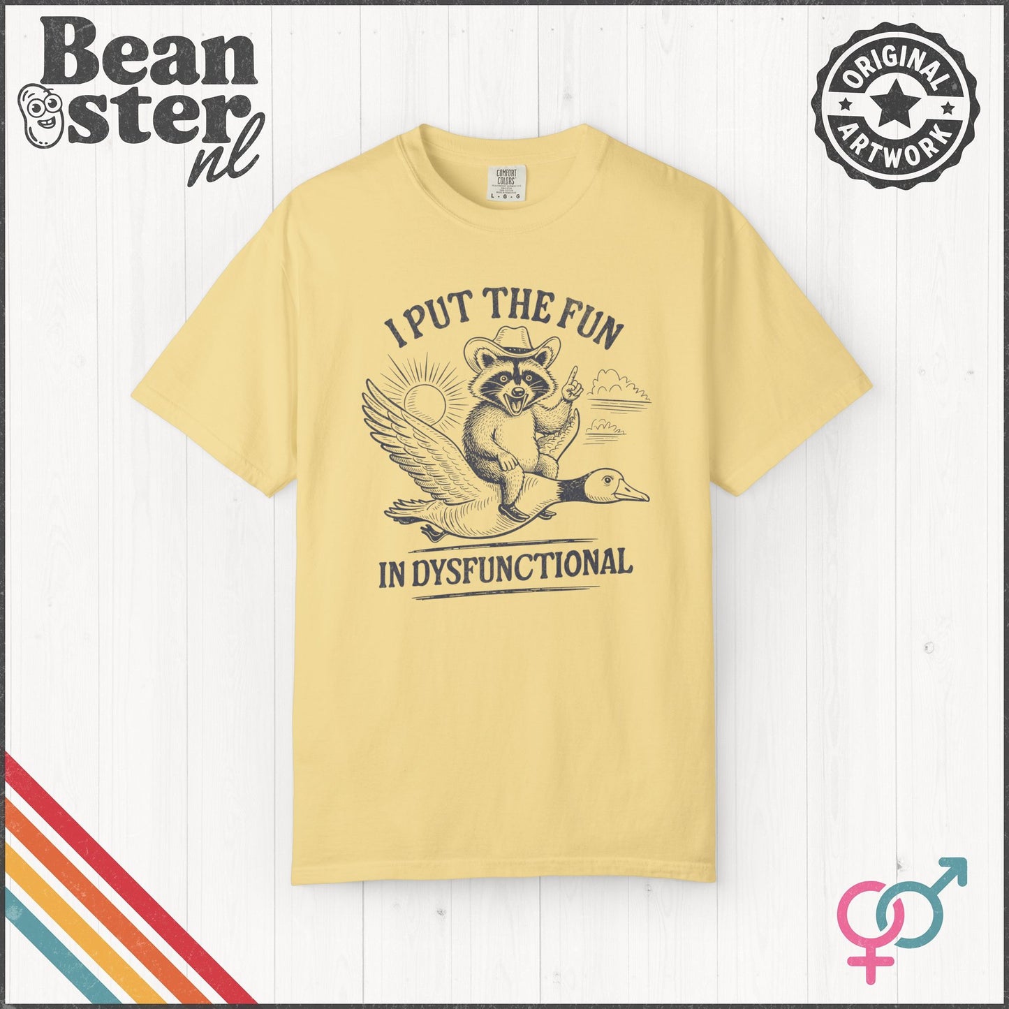 Fun in Dysfunctional Raccoon Goose Shirt – Funny Tee