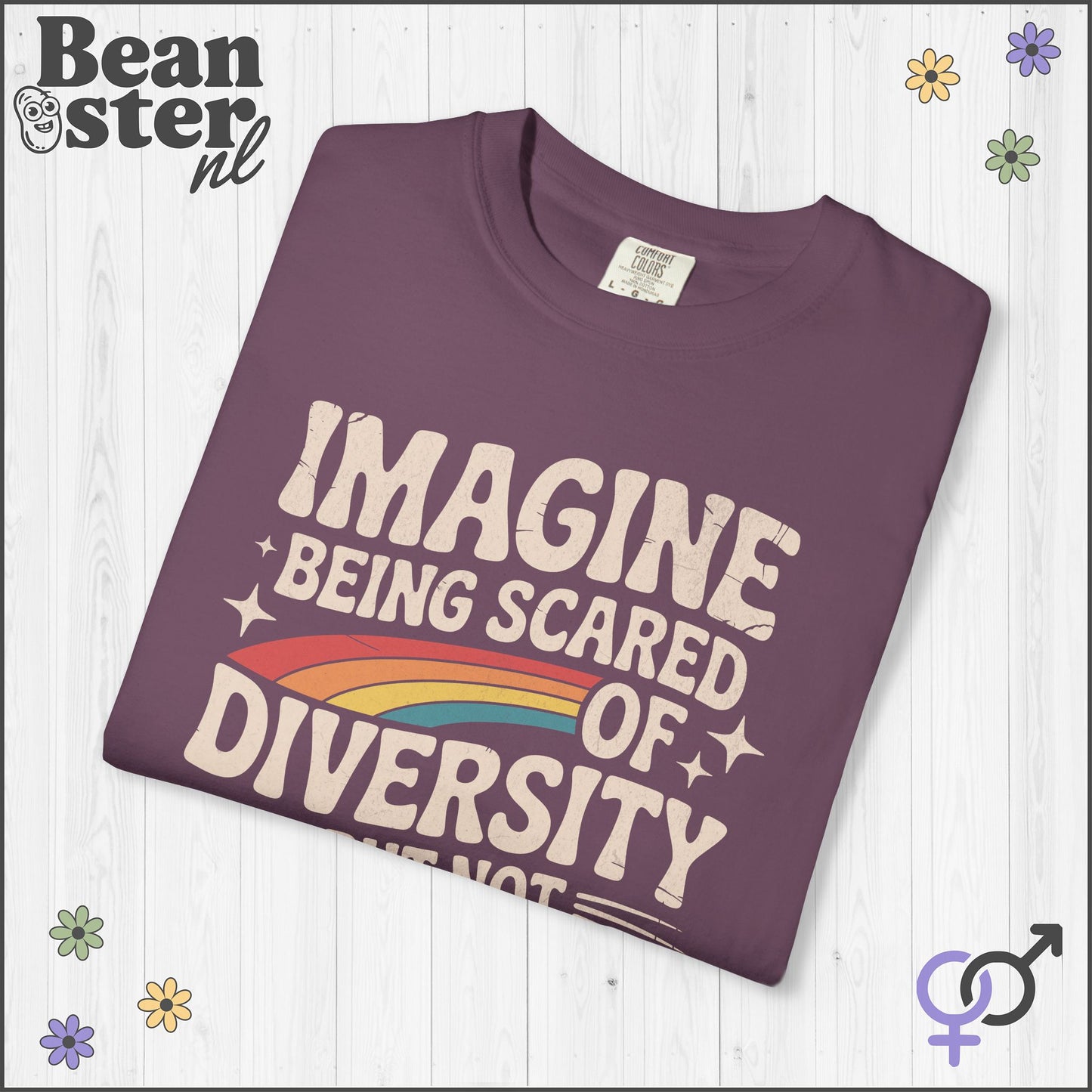 Imagine Diversity Not Dictatorship Retro Activist Tee