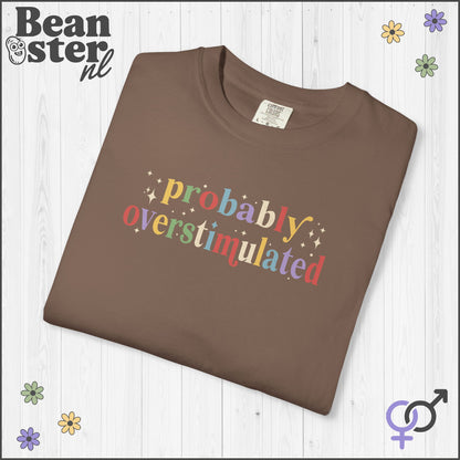 Probably Overstimulated T-Shirt | Funny Neurodivergent Tee