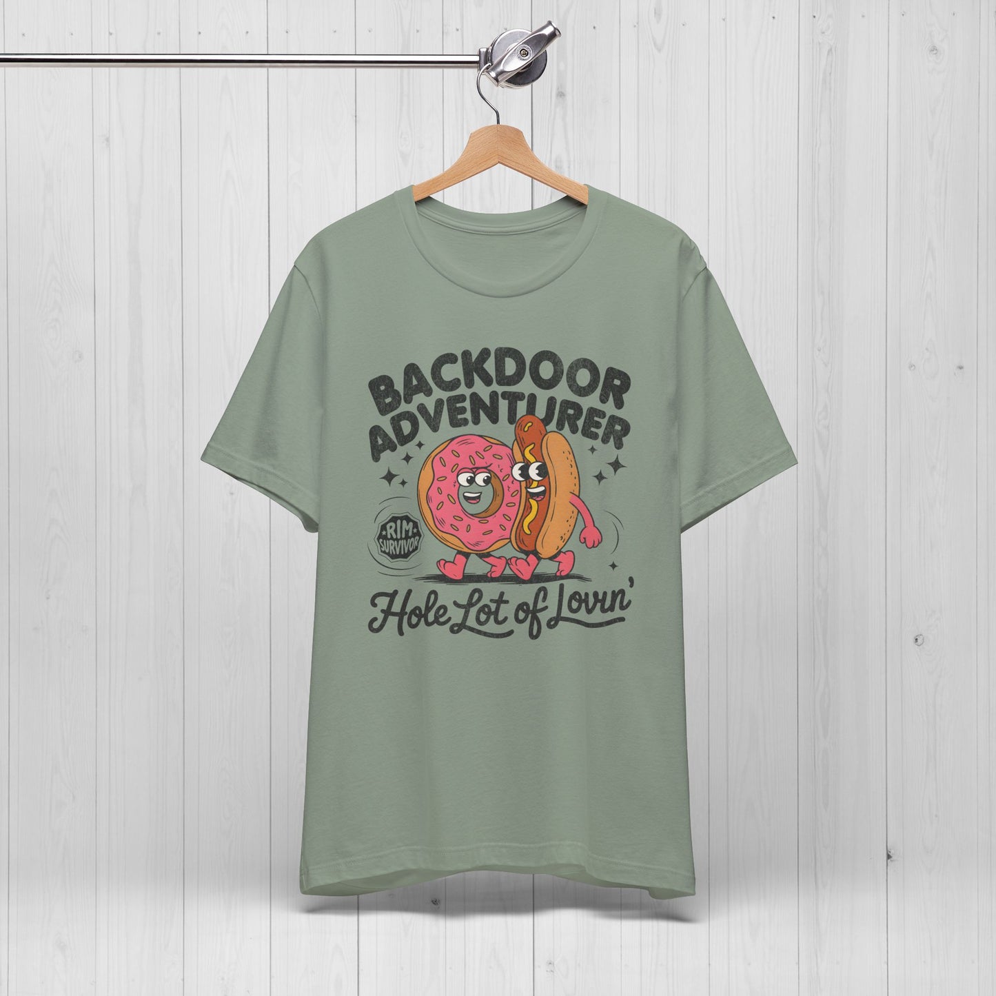 🎯Backdoor Adventurer Shirt | Donut Hotdog Tee
