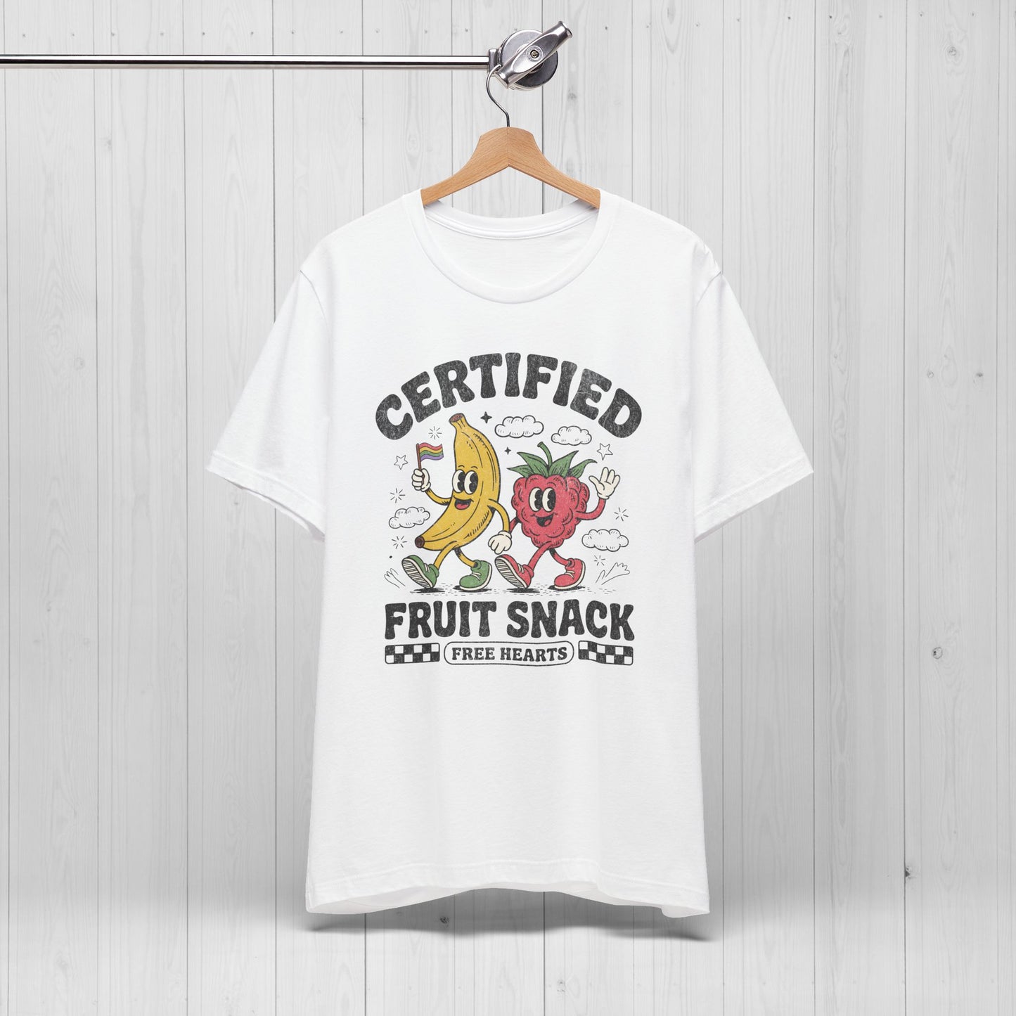 Certified Fruit Snack Tee – Cute Retro LGBTQ Pride Shirt
