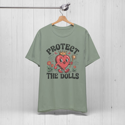 Protect The Dolls Retro Tee – LGBTQ+ Rights Shirt