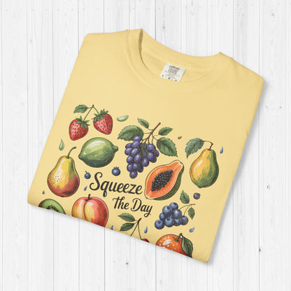 Tropical Summer Fruit Grid Shirt | Squeeze The Day