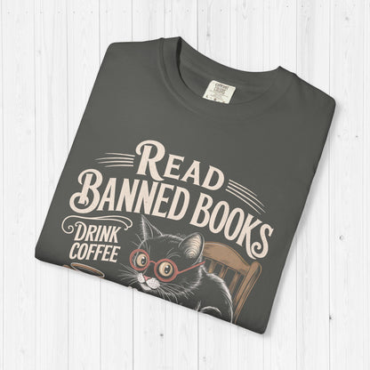 Read Books Drink Coffee Fight Evil Shirt