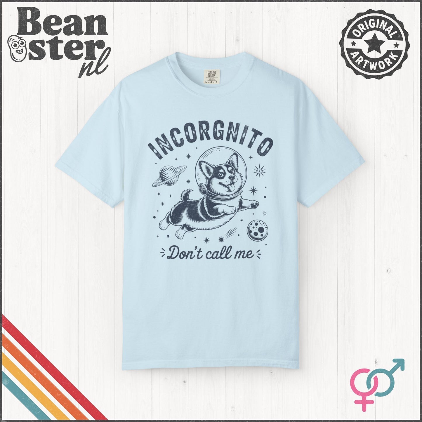 Funny Astronaut Corgi T-Shirt – Incorgnito Tee
