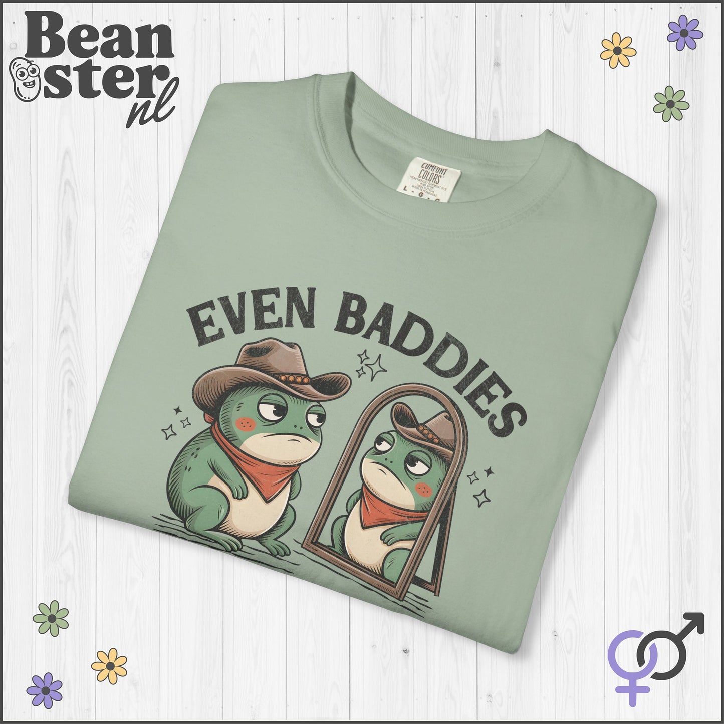 Baddies Get Saddies Frog Shirt – Funny Meme Tee