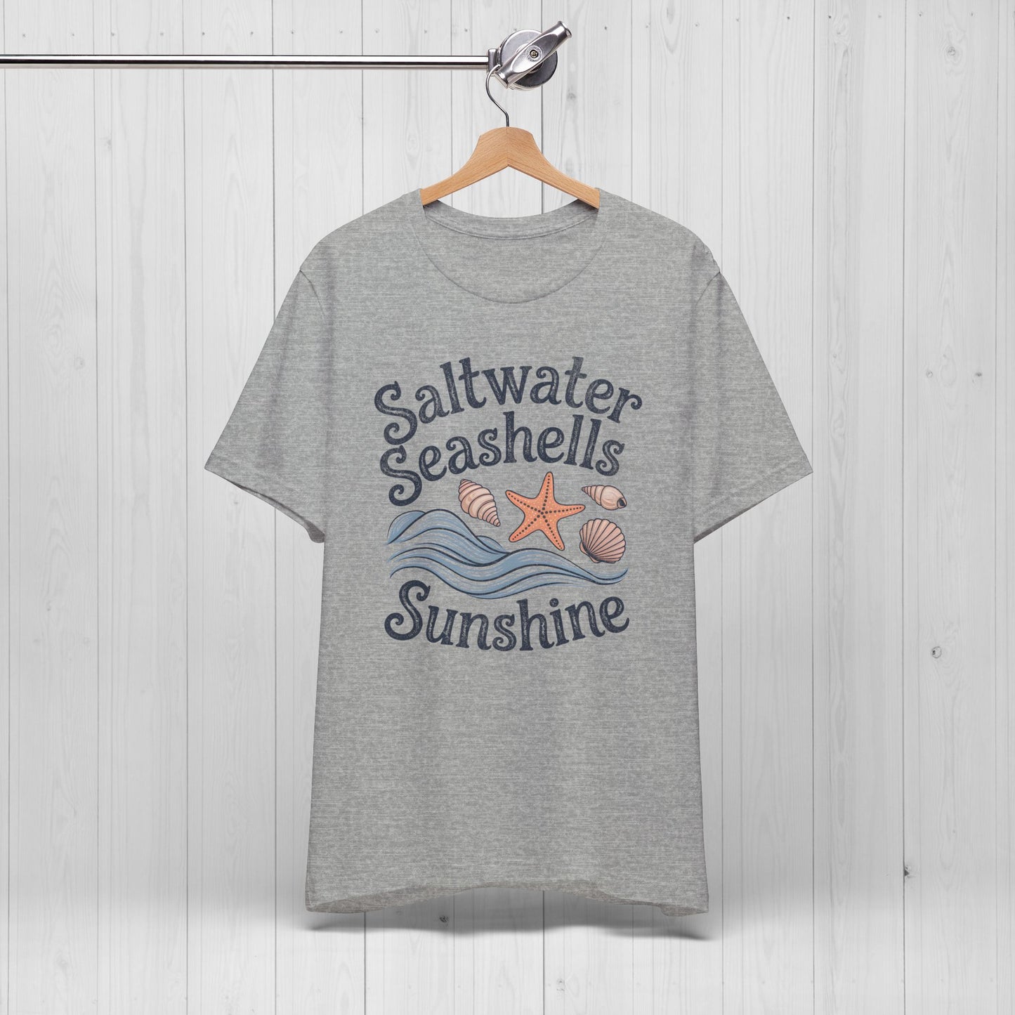 Saltwater Seashells Sunshine Tee – Vintage Beach Vibes