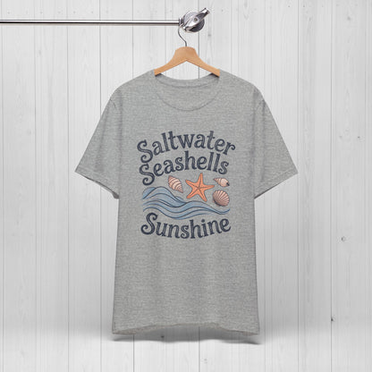 Saltwater Seashells Sunshine Tee – Vintage Beach Vibes