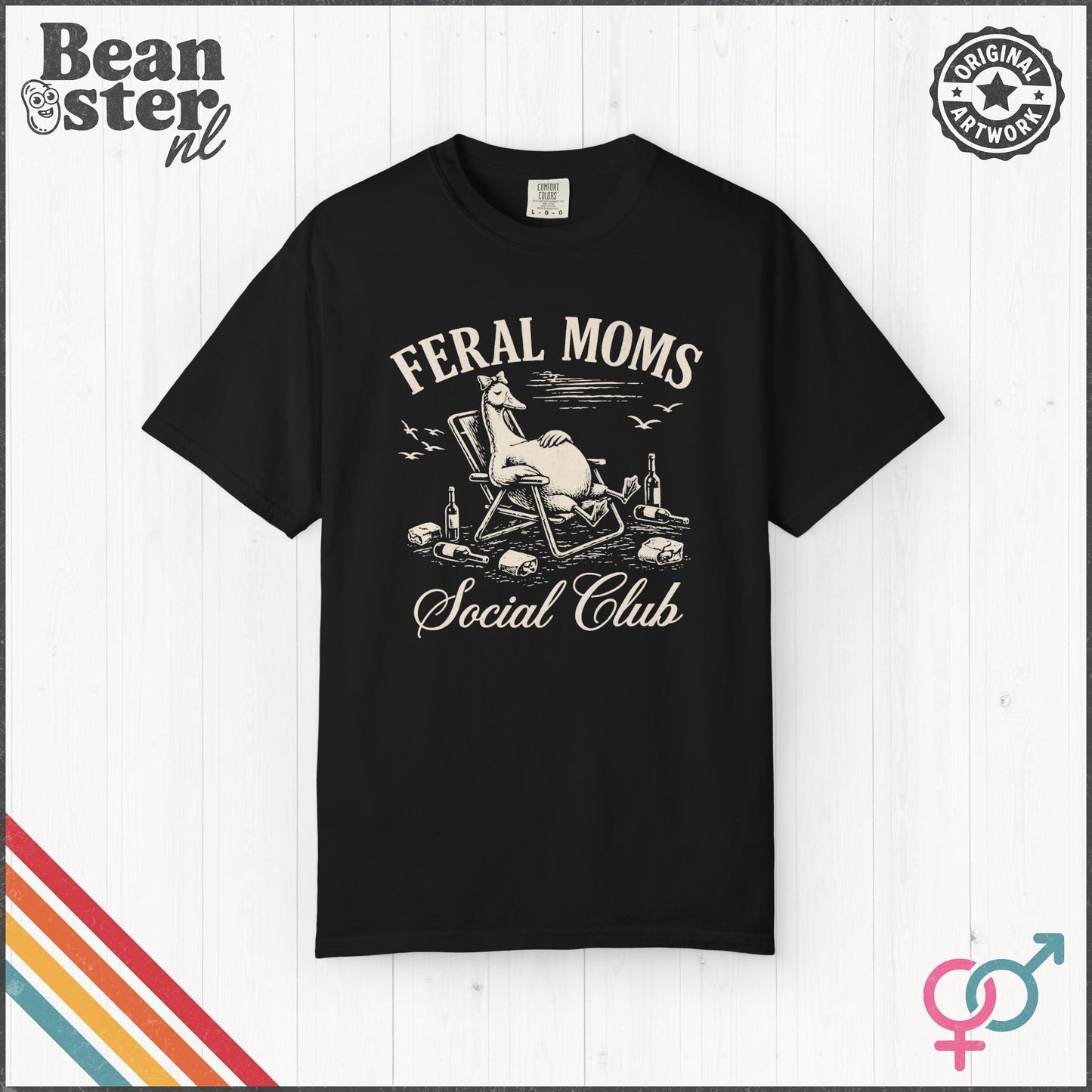 Feral Moms Social Club T-Shirt – Funny Mom Life Tee