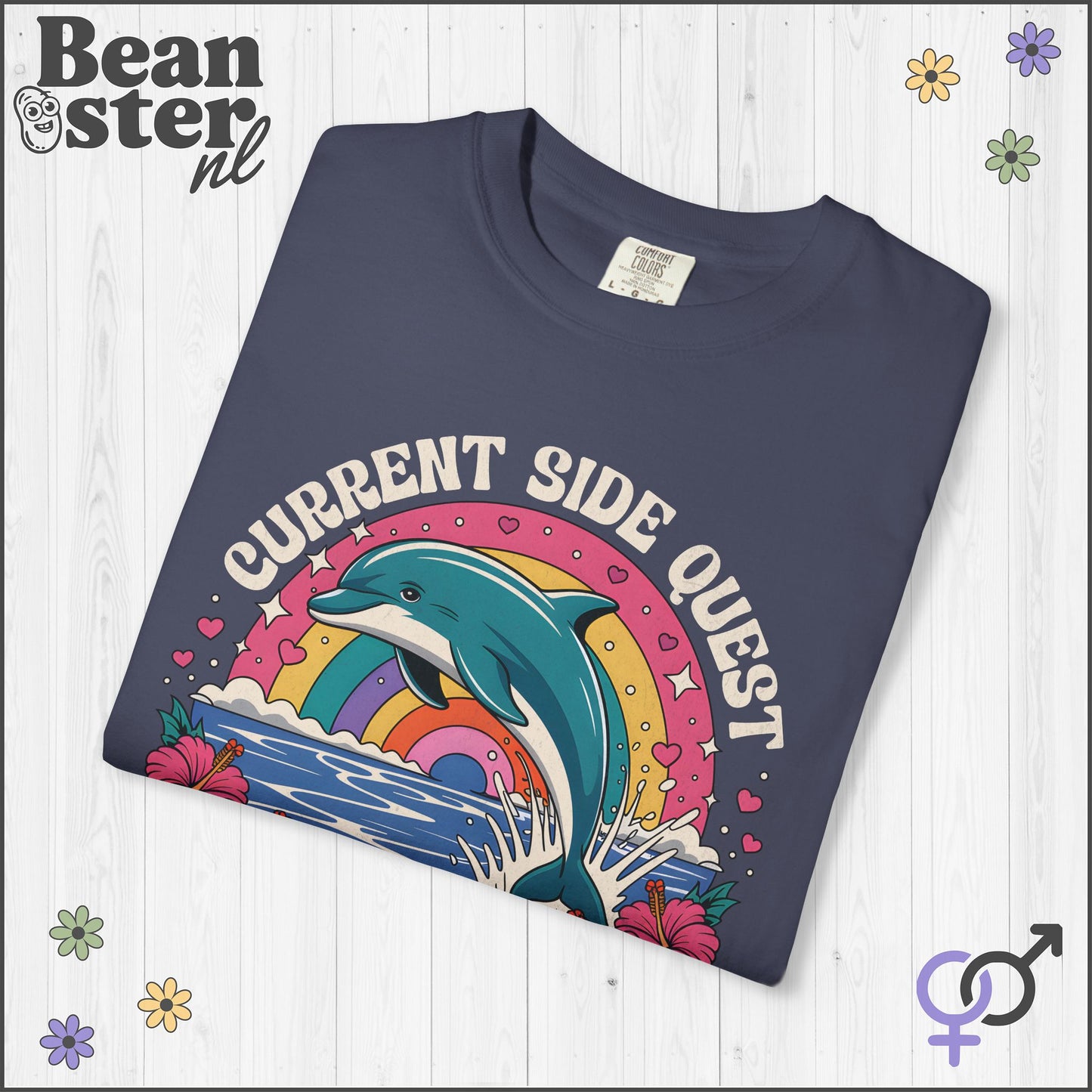 Psychedelic Dolphin ADHD Funny Graphic Tee