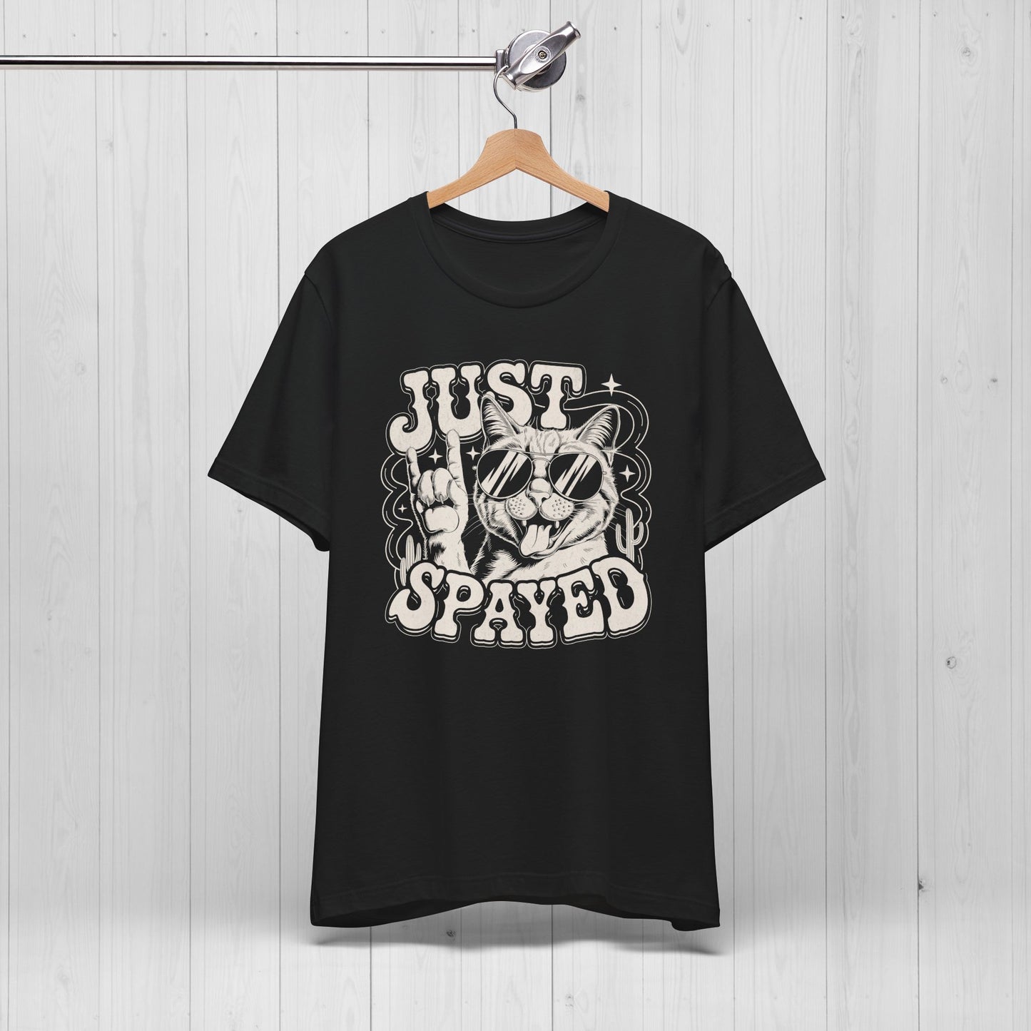 Just Spayed Cat Shirt – Funny Vintage Surgery Tee