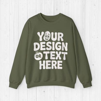 Custom Unisex Sweatshirt –  Personalized Sweater 18000