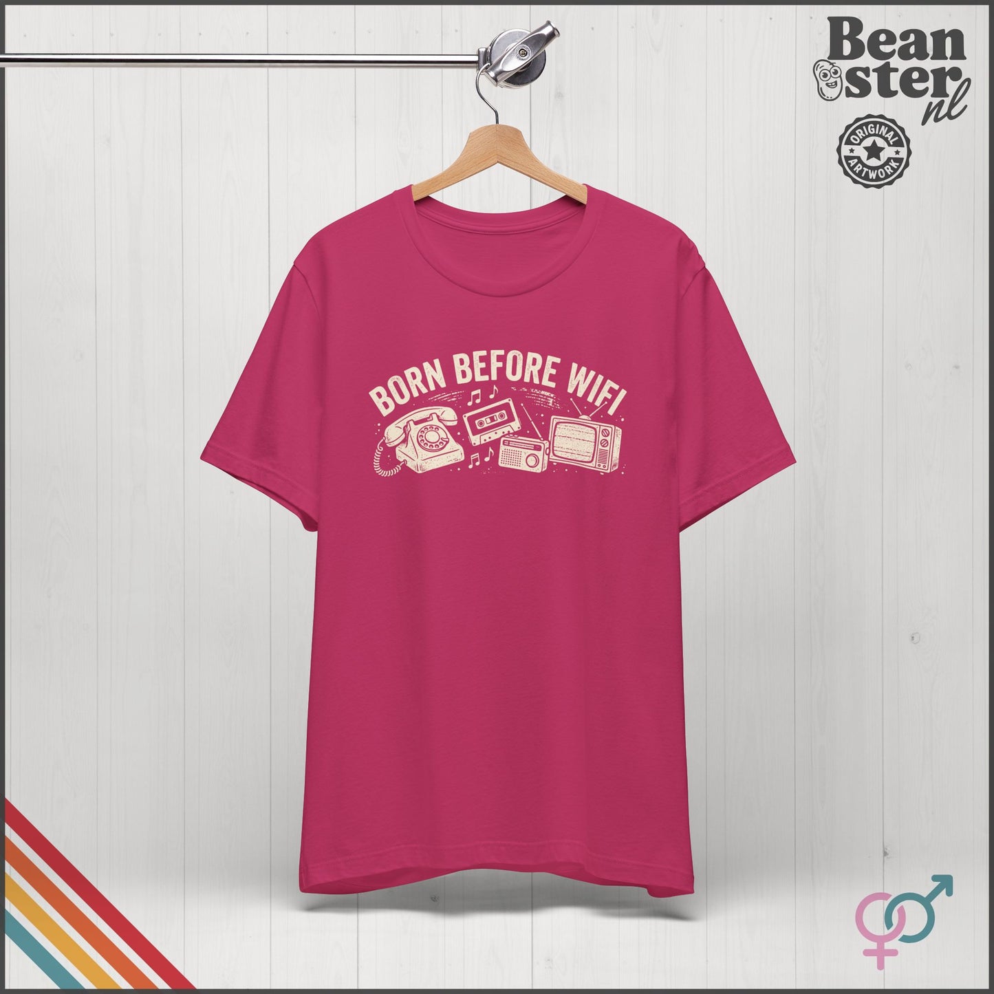 Born Before WiFi T-Shirt | Funny Vintage Gen-X Gift