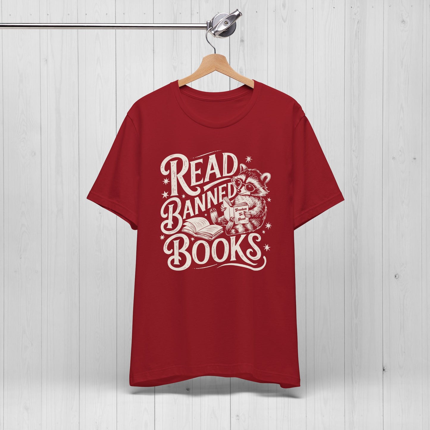 Read Banned Books Raccoon Shirt
