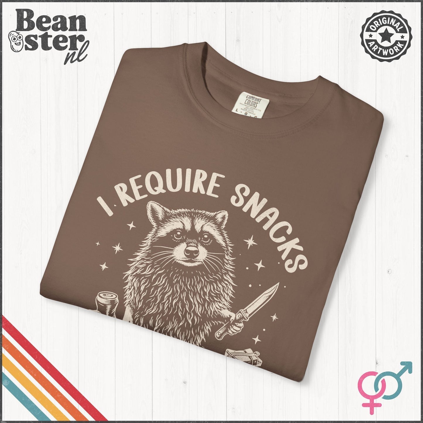 I Require Snacks T-Shirt – Funny Food Lover Tee