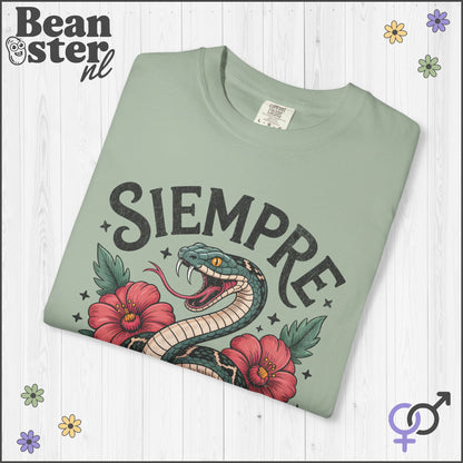Siempre Antifascista Floral Snake Shirt – Protest Tee