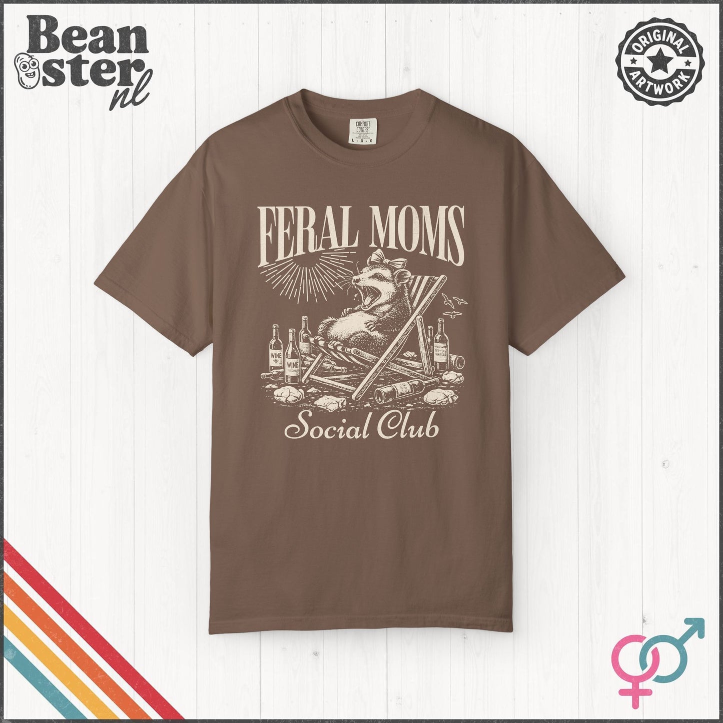 Feral Moms Social Club Tee – Funny Mom Life Shirt