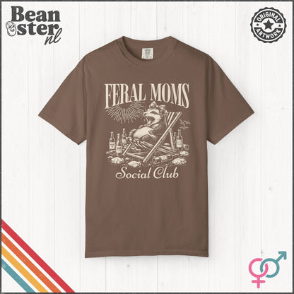 Feral Moms Social Club Tee – Funny Mom Life Shirt