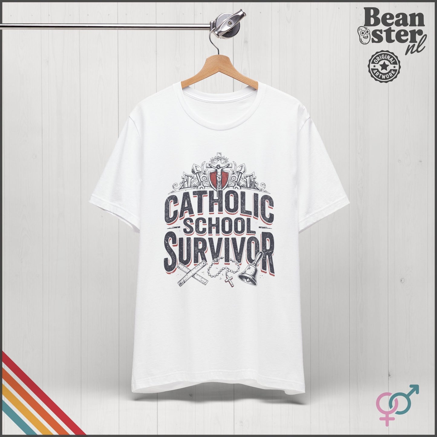 Catholic School Survivor Funny T-Shirt | Dark Humor Tee