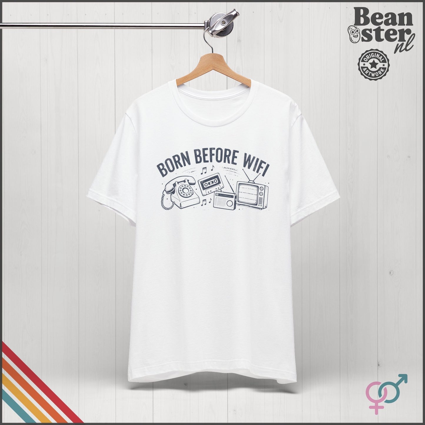Born Before WiFi T-Shirt | Funny Vintage Gen-X Gift