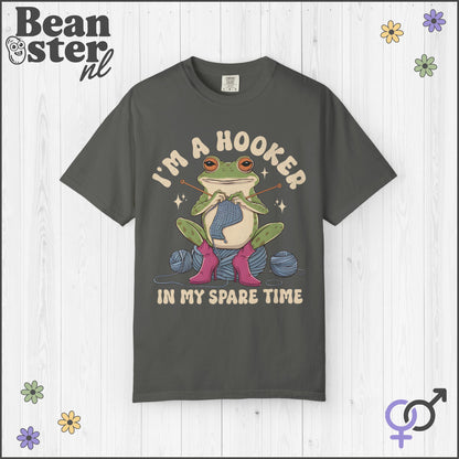 I'm A Hooker in My Spare Time Shirt Funny Knitting Tee