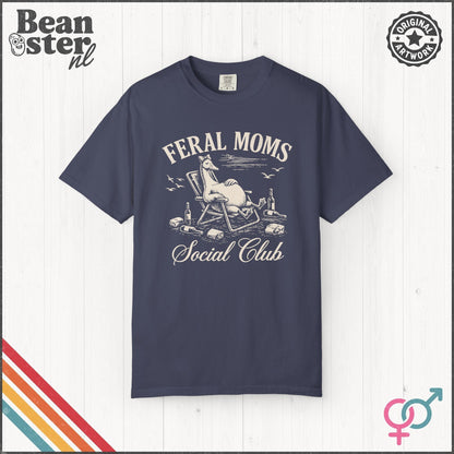 Feral Moms Social Club T-Shirt – Funny Mom Life Tee