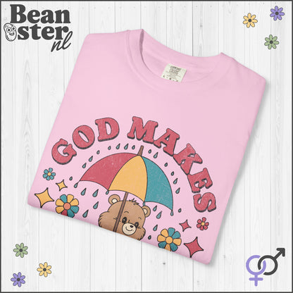 God Makes Me Wet T-Shirt – Funny Cartoon Oversized Tee