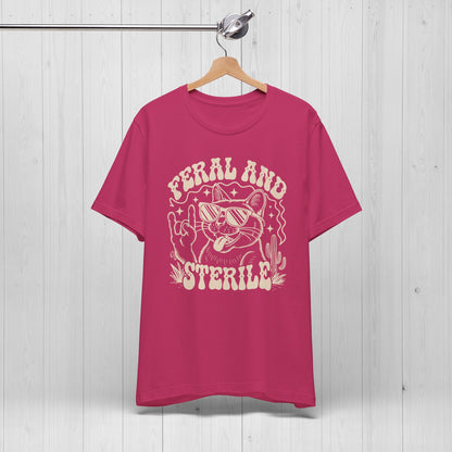 Feral and Sterile Rocker Cat Shirt – Funny Vintage Tee